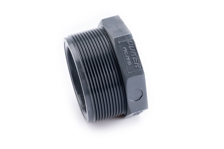 PVC-U bushing, male/female thread, 2½–2″